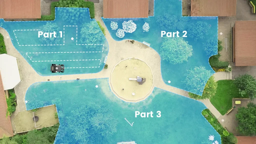 Robotic lawn mowing for commercial properties